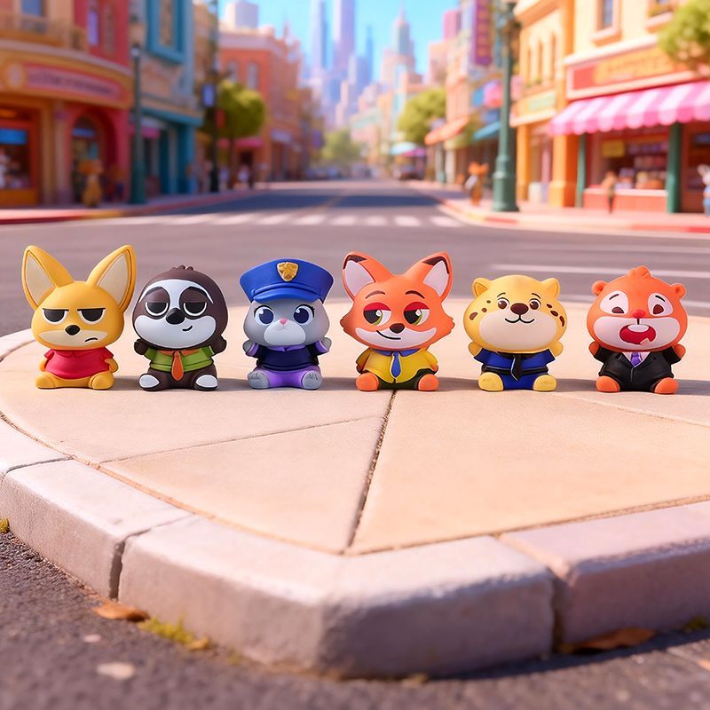 Home Office Romance Manga - Nouvelles figurines miniatures en résine Zootopia,