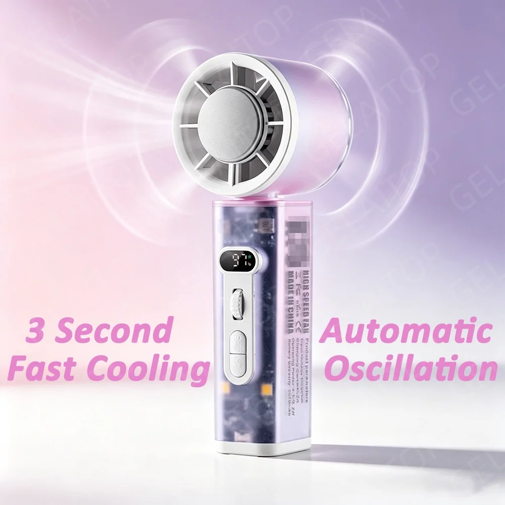 Home Office Jobs - Ventilateur portable 2026 à oscillation automatique,