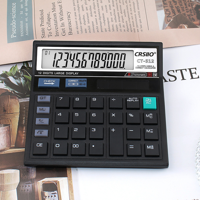 Home Office Tax - Calculatrice à écran LCD à 12