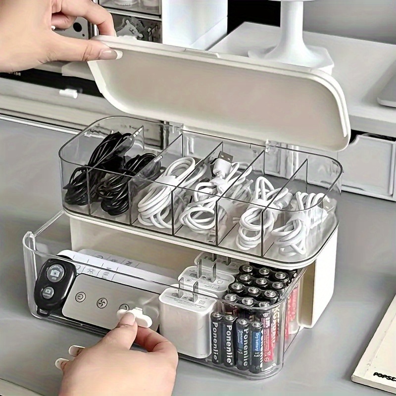 Home Office Jobs - Boîte organisatrice de câbles de bureau
