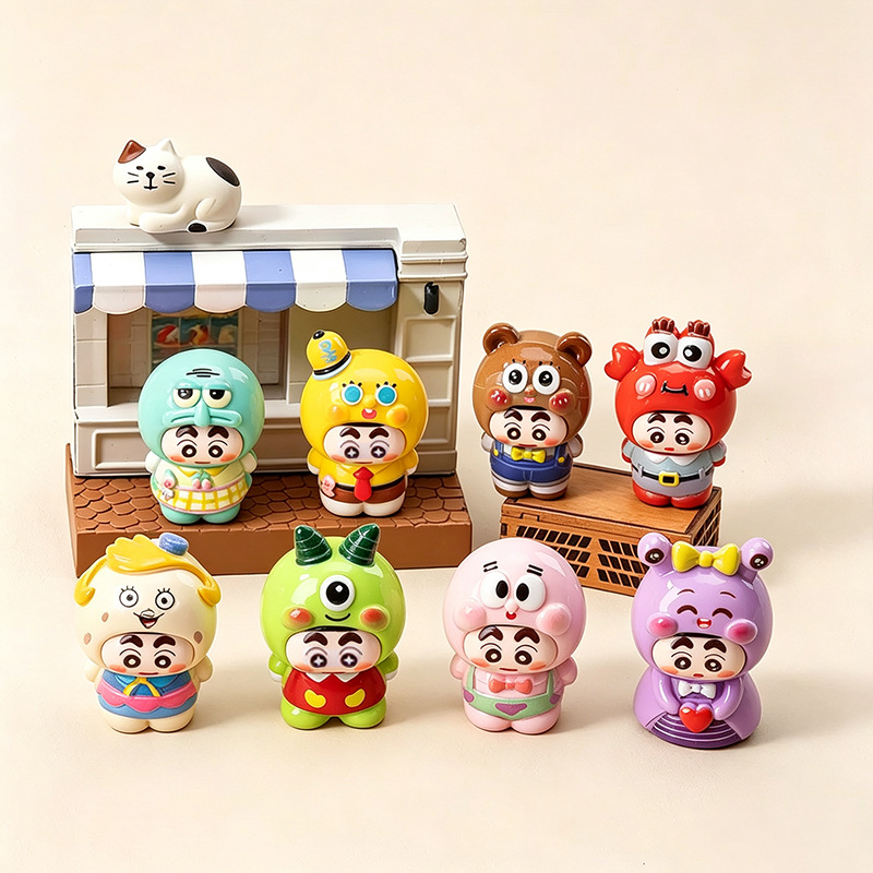 Home Office Romance Manga - Figurine en résine de Crayon Shin-Chan,