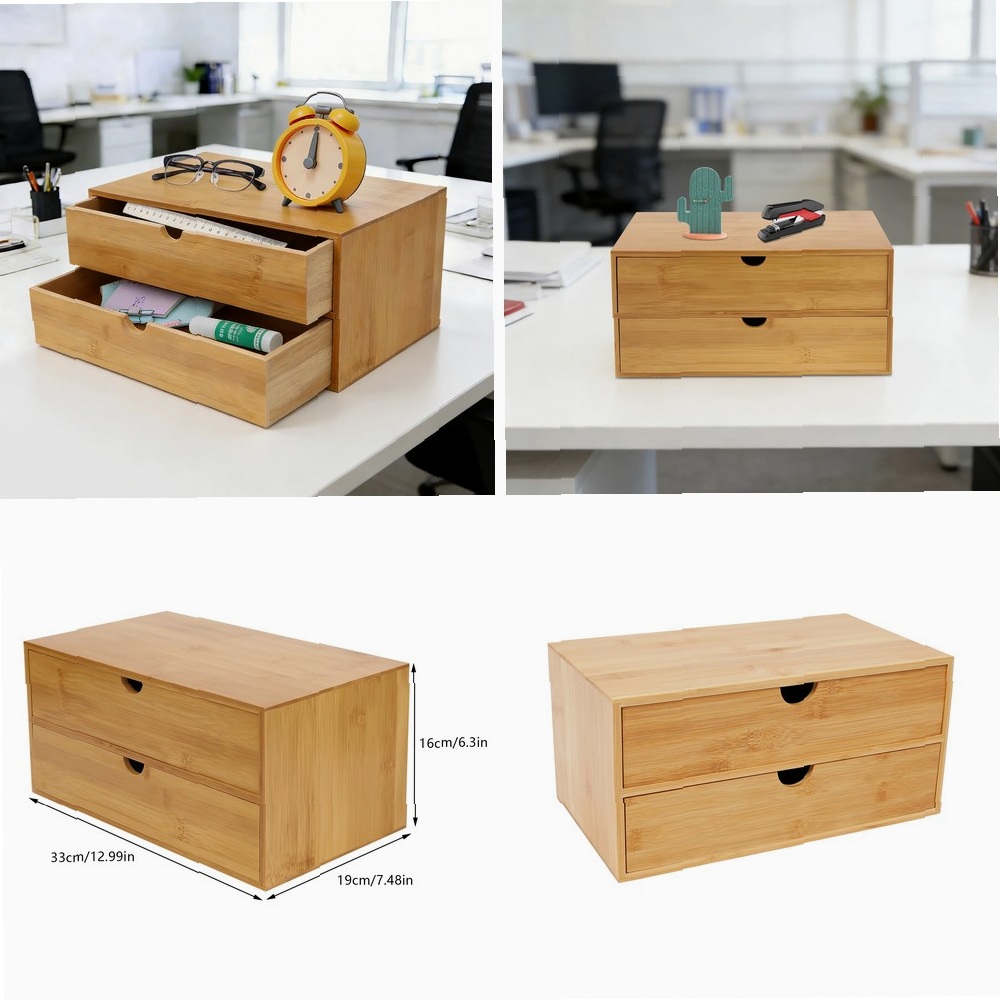 Home Office Desk With Drawers - Organisateur de bureau, boîte de rangement