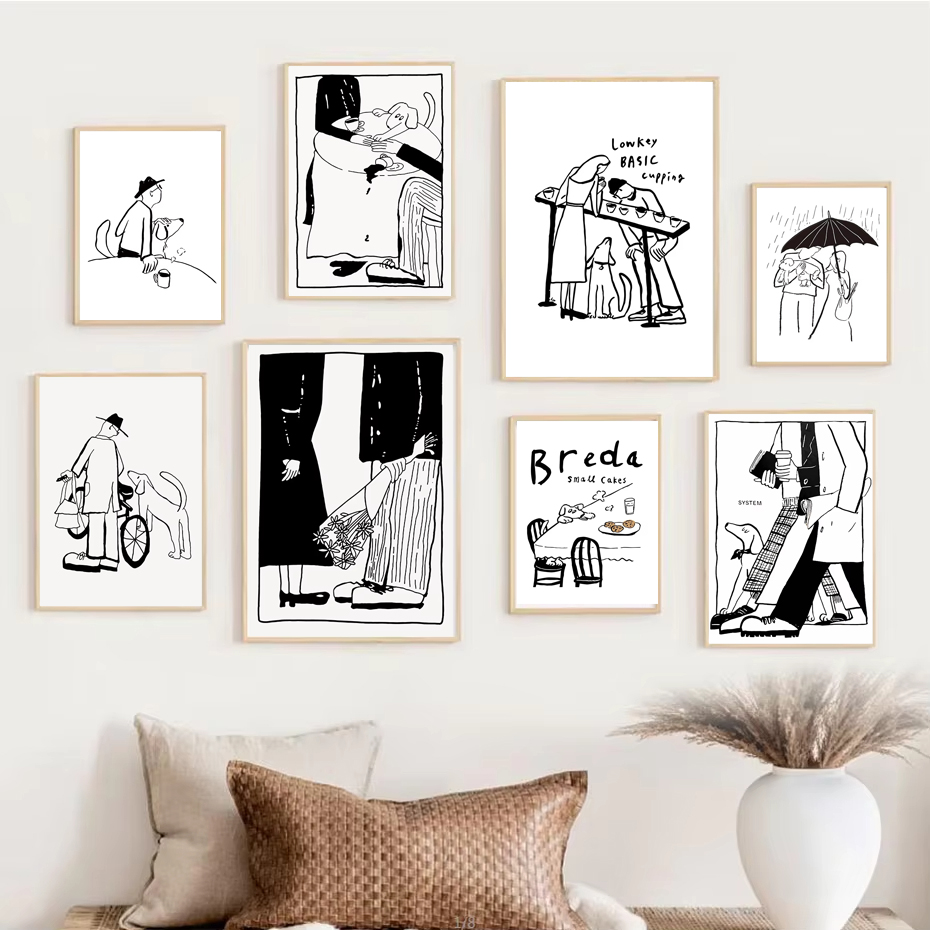 Affiche d'art minimaliste scan - Home Office Romance Manga avis et prix