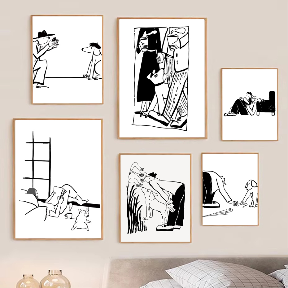 Affiche d'art minimaliste scan - Home Office Romance Manga avis et prix