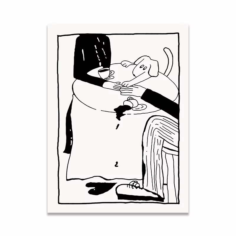 Affiche d'art minimaliste scan - Home Office Romance Manga avis et prix