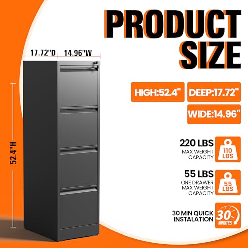 Armoire de classement à 4 tiro - File Cabinet Drawer avis et prix