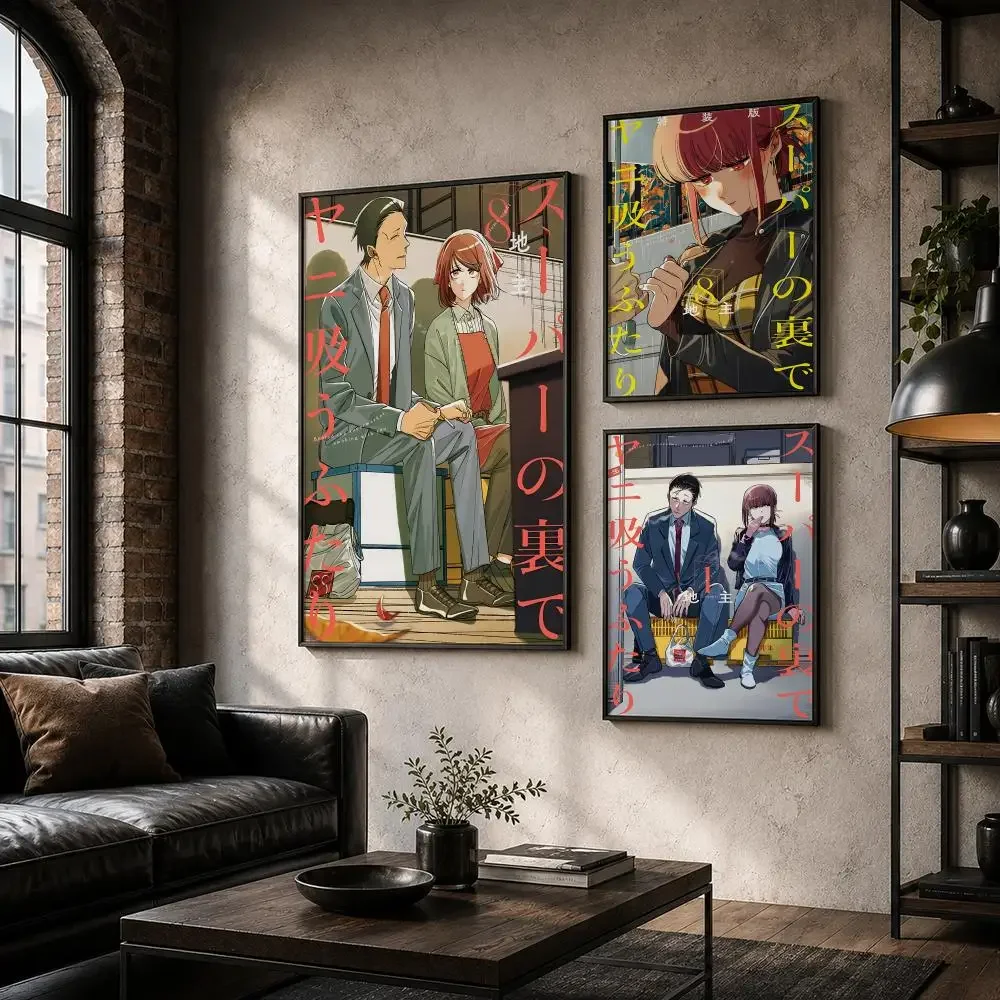 Affiches murales en toile de c - Home Office Romance Manga avis et prix