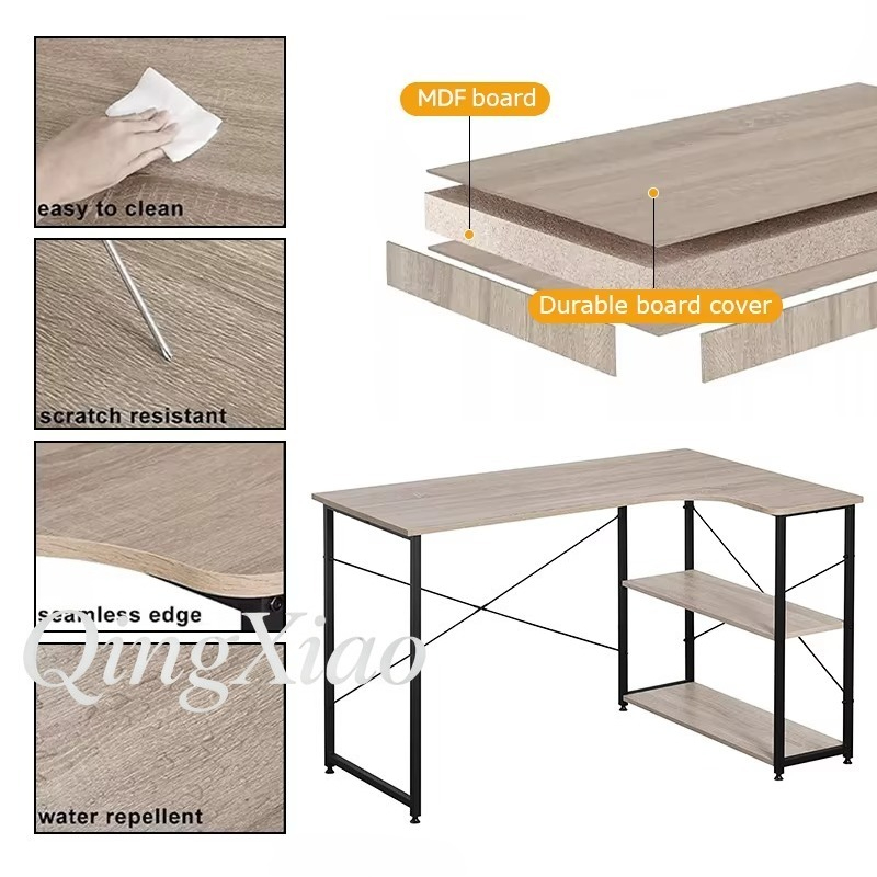 Bureau d'angle en forme de L a - Home Office Desk With Drawers avis et prix