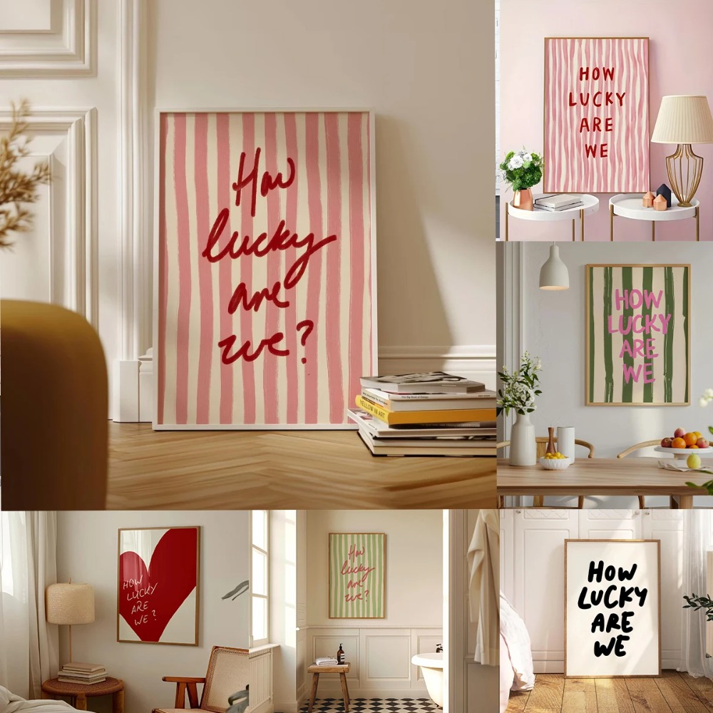 Affiche murale à rayures rouge - Home Office Inspiration avis et prix