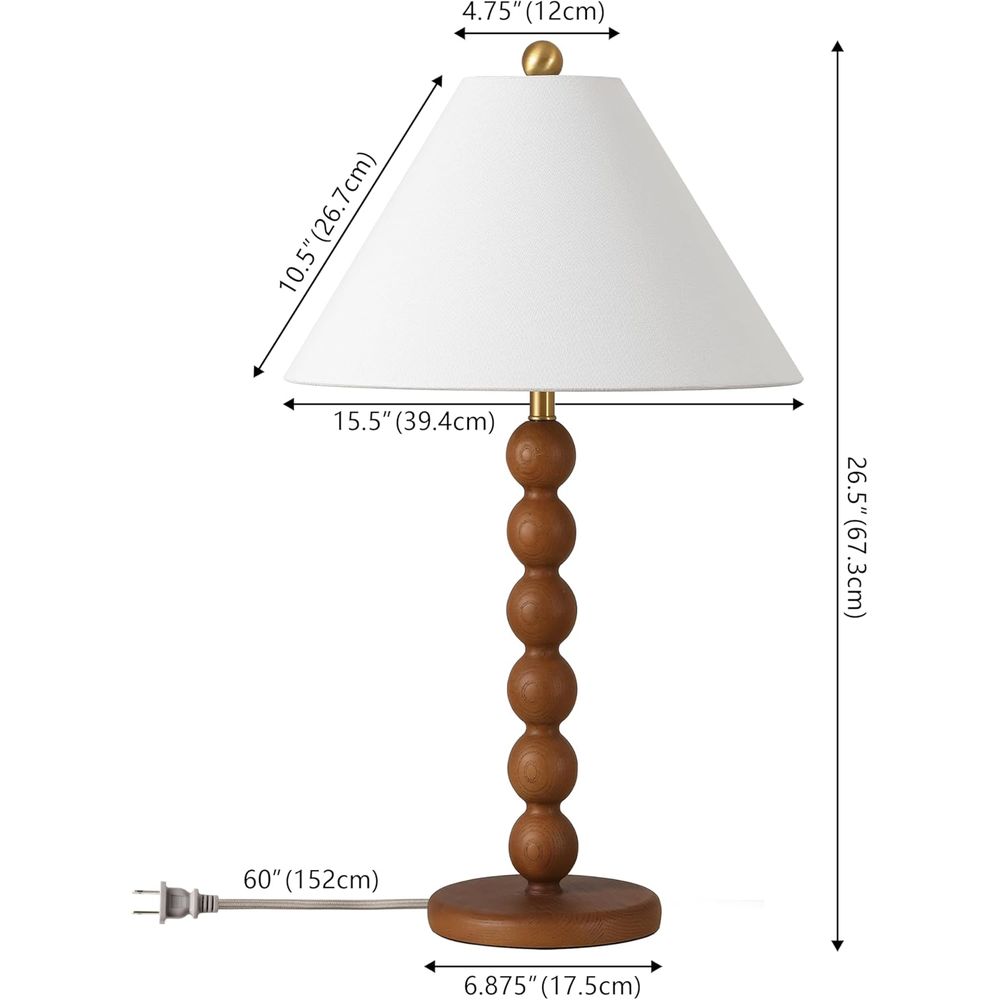 Lampe de table en résine marro - Home Office Room avis et prix