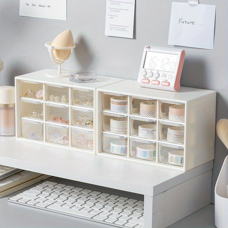 Boîte de rangement créative à  - Home Office Desk With Drawers avis et prix