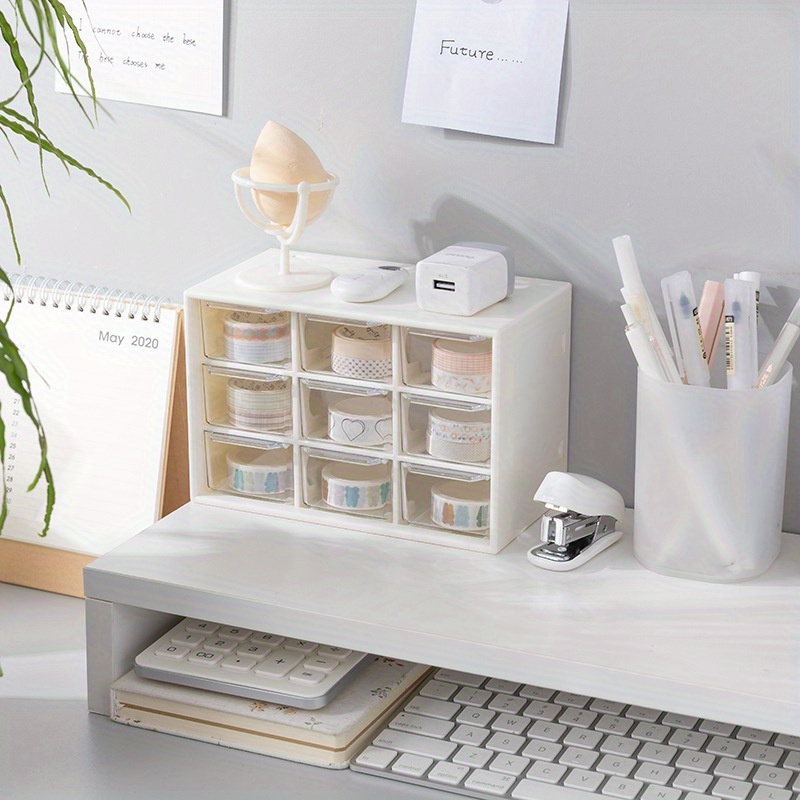 Boîte de rangement créative à  - Home Office Desk With Drawers avis et prix